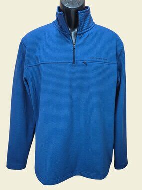 Southern Tide Mens Blue Quarter-Zip Jacket Medium